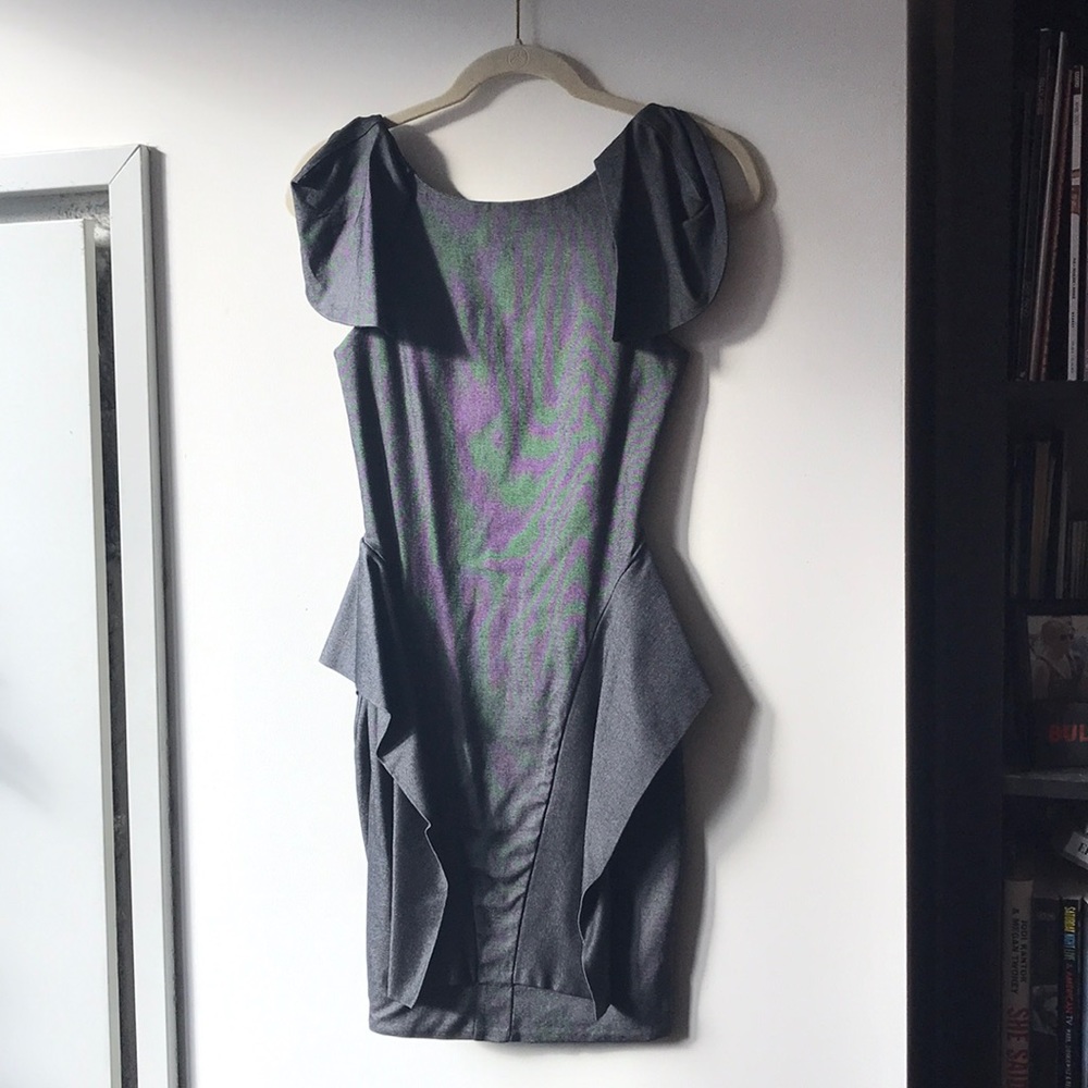 Silver Dress with a Low back